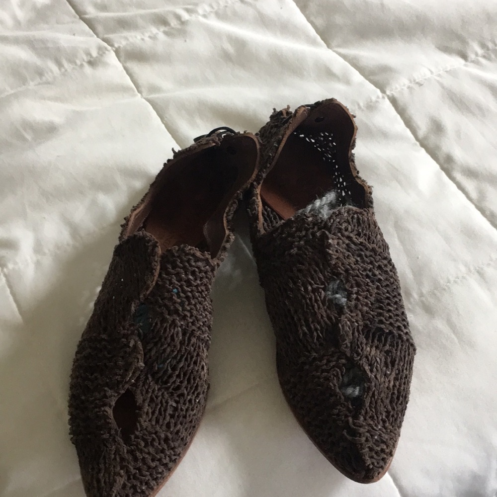 Cydwoq knitted leather shoes